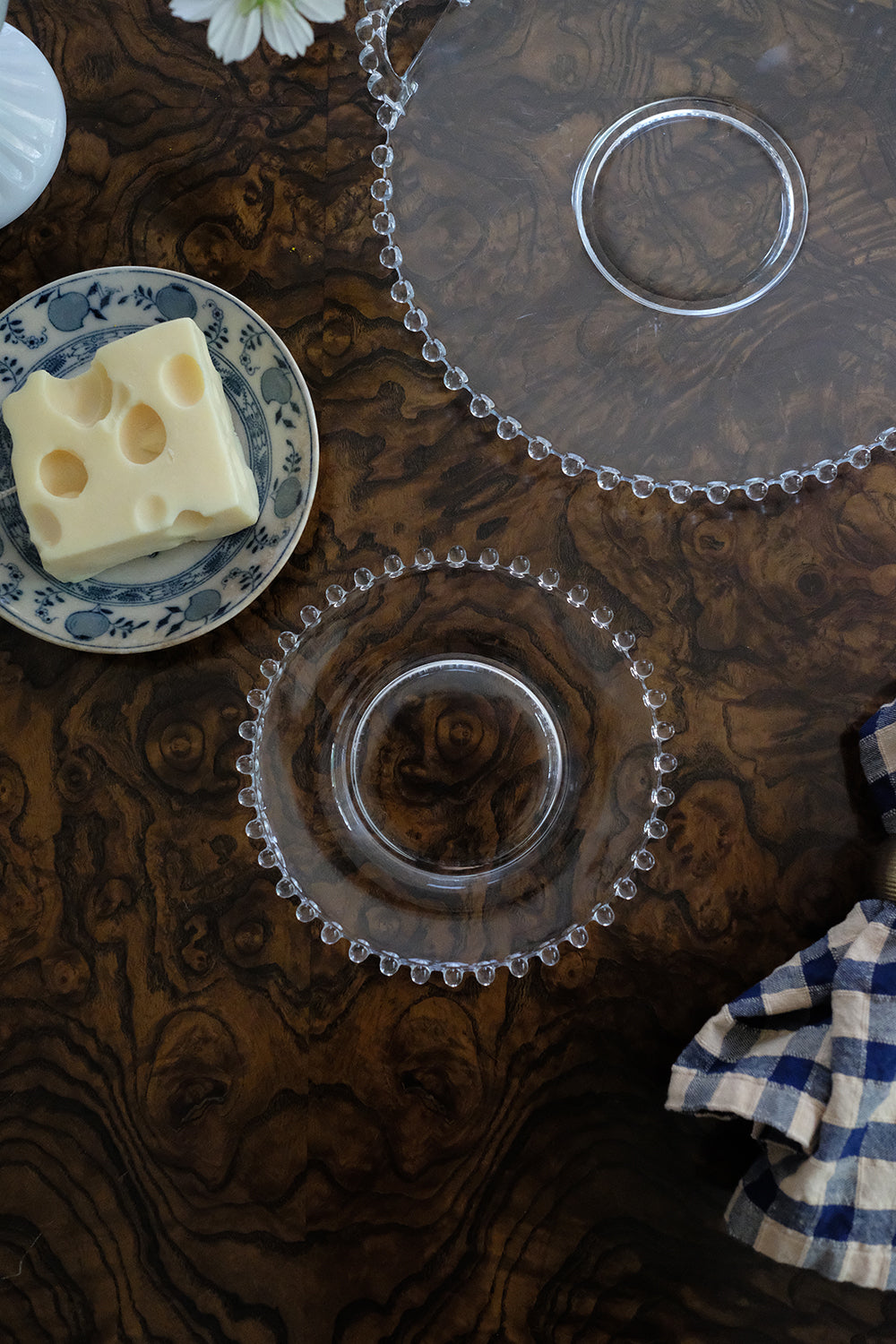 small glass plates - set of 6
