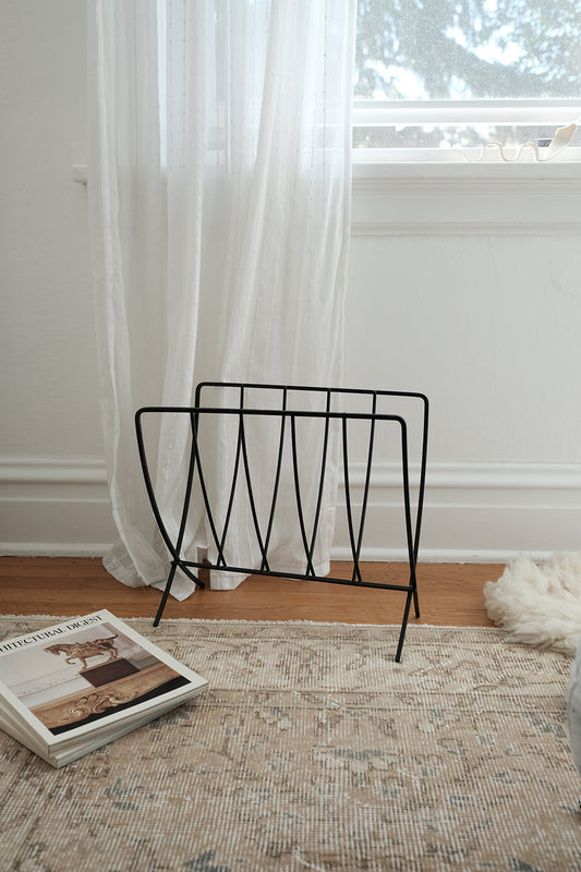 metal magazine stand