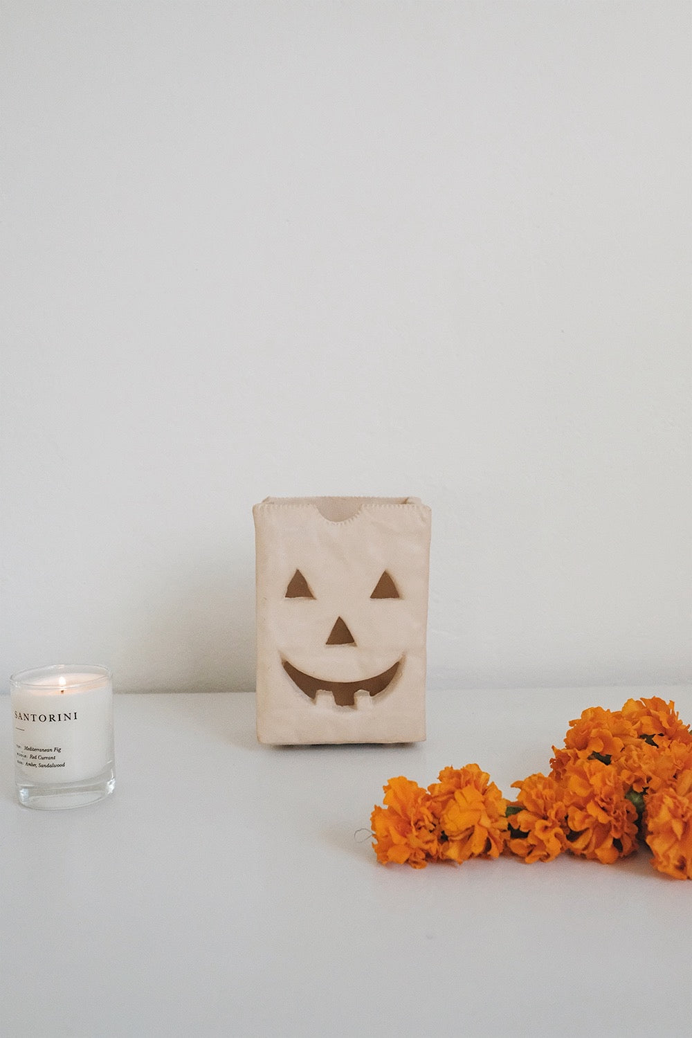 terra cotta jack-o-lantern