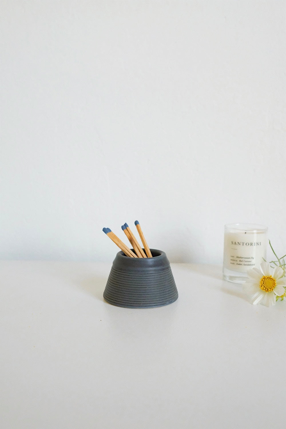 handmade ceramic match holder