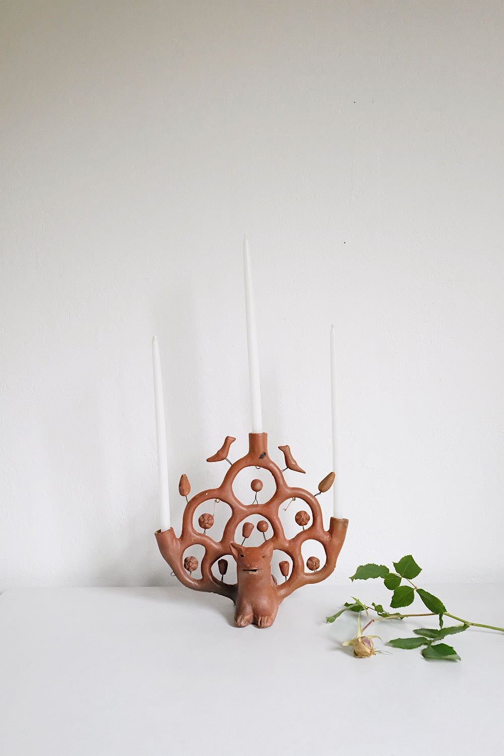 Mexican folk art candelabra