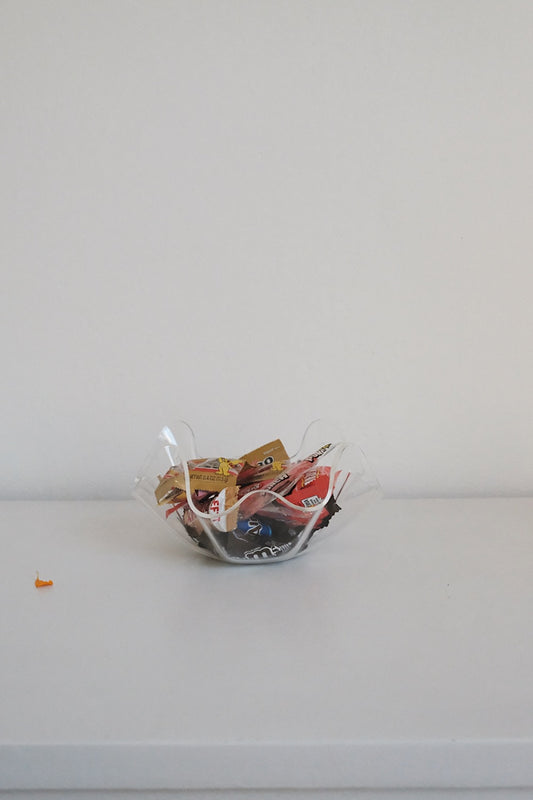 wavy lucite bowl