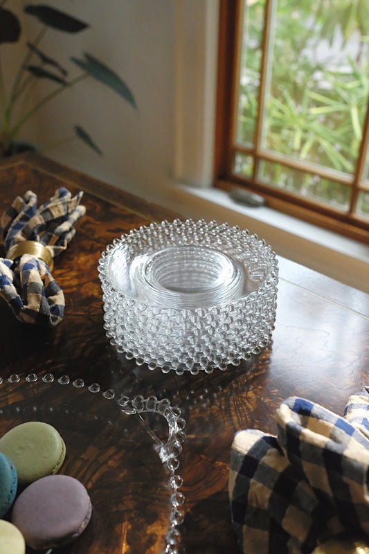 small glass plates - set of 6