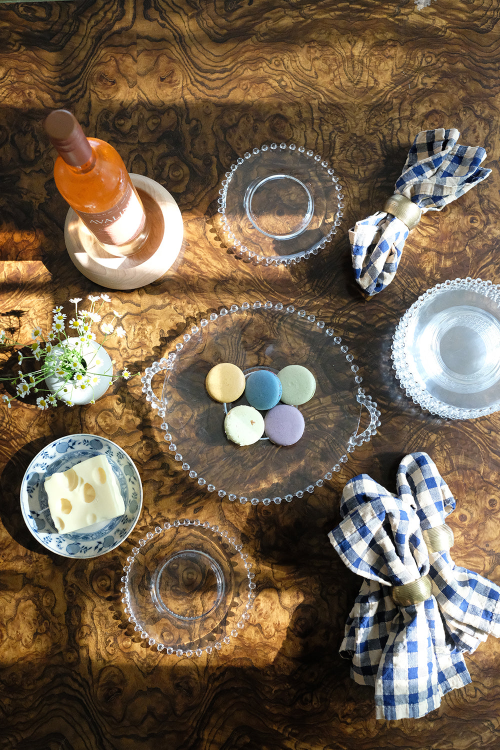 glass serving plate