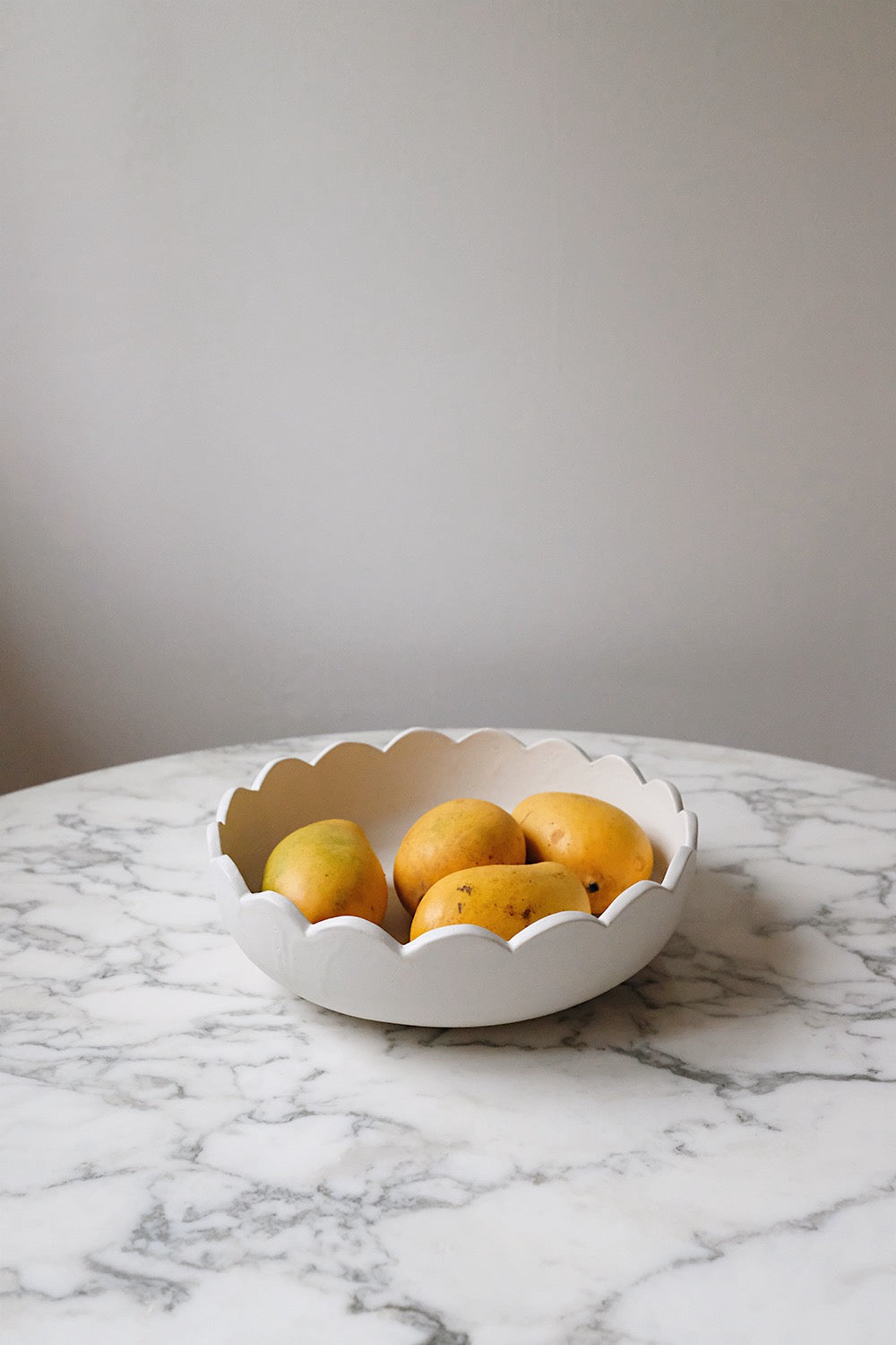 scalloped serving bowl