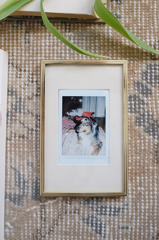 mini brass picture frame