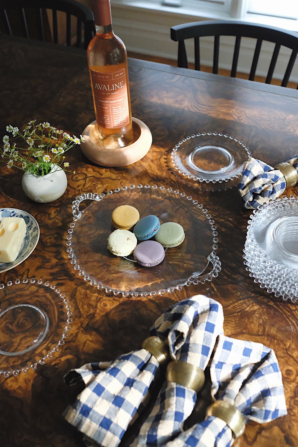 glass serving plate