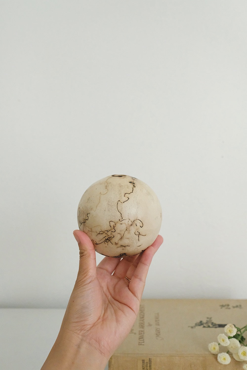 raku bud vase