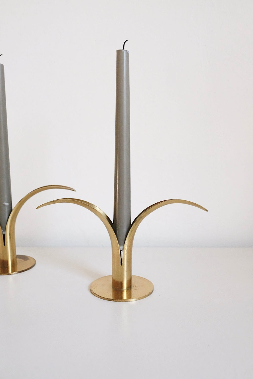 swedish candlesticks - set of 2
