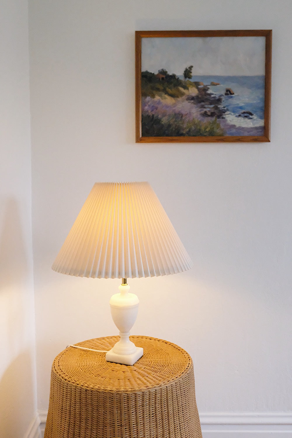 pleated lampshade