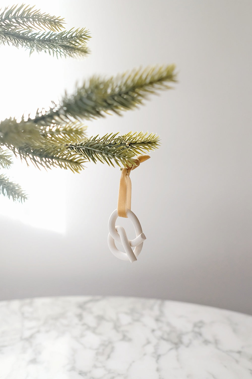 pretzel knot ornament