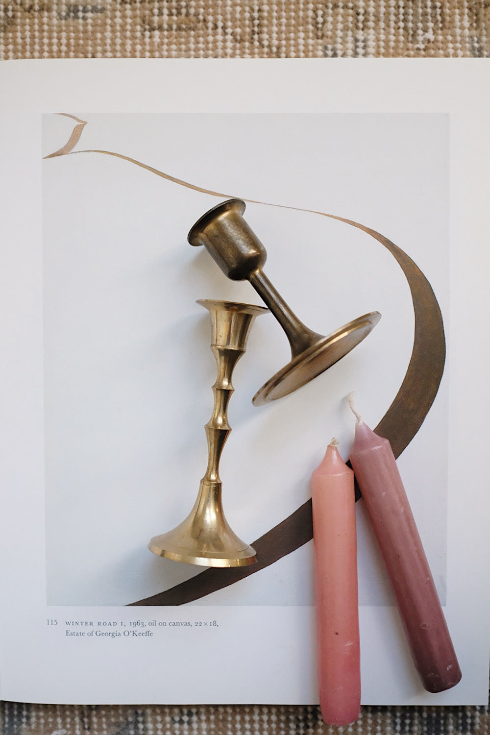 brass candlesticks - set of 2