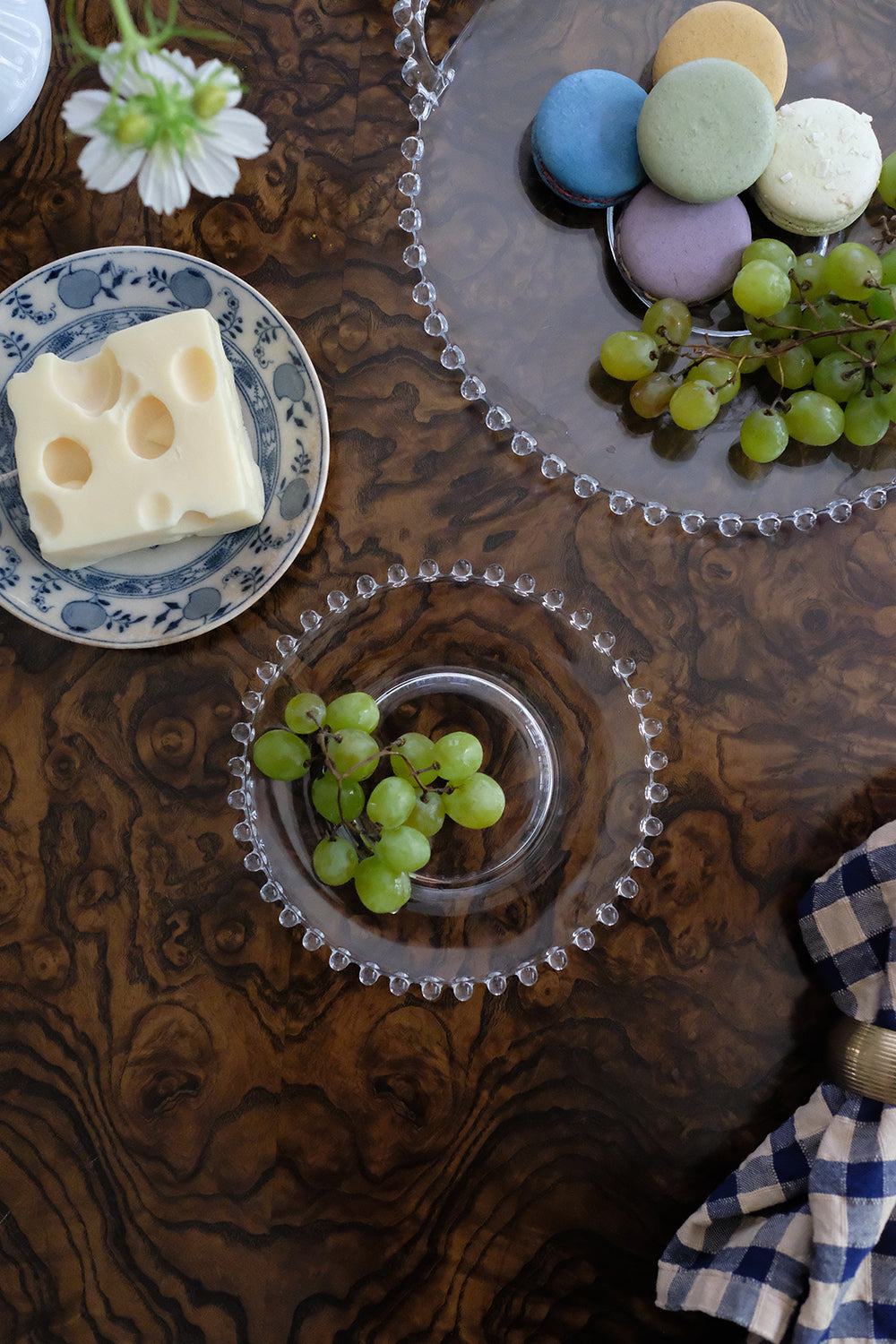 small glass plates - set of 6