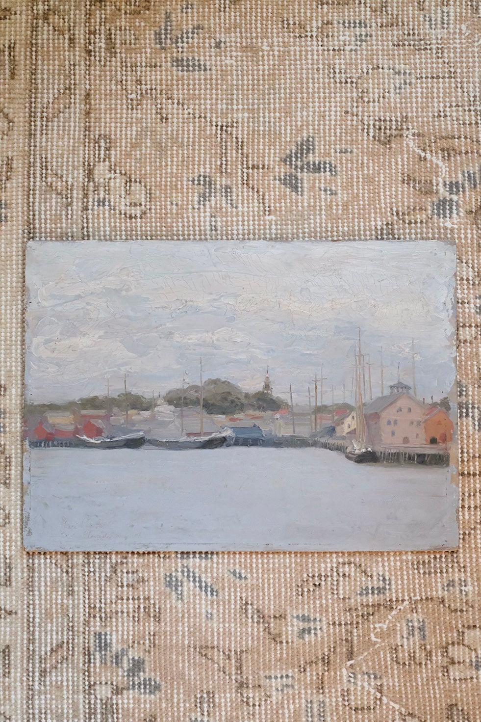 "the harbor at dawn"