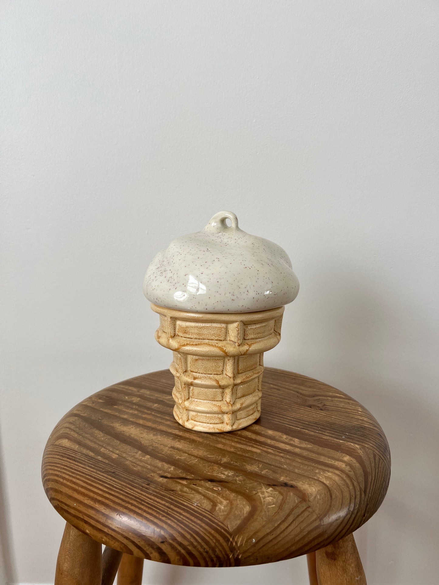 vintage ceramic ice cream jar