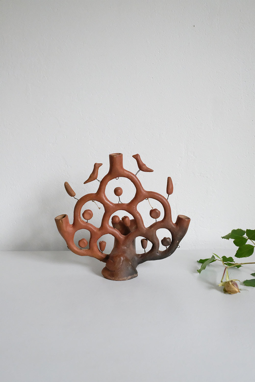 Mexican folk art candelabra