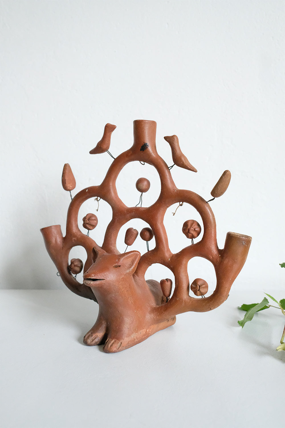 Mexican folk art candelabra