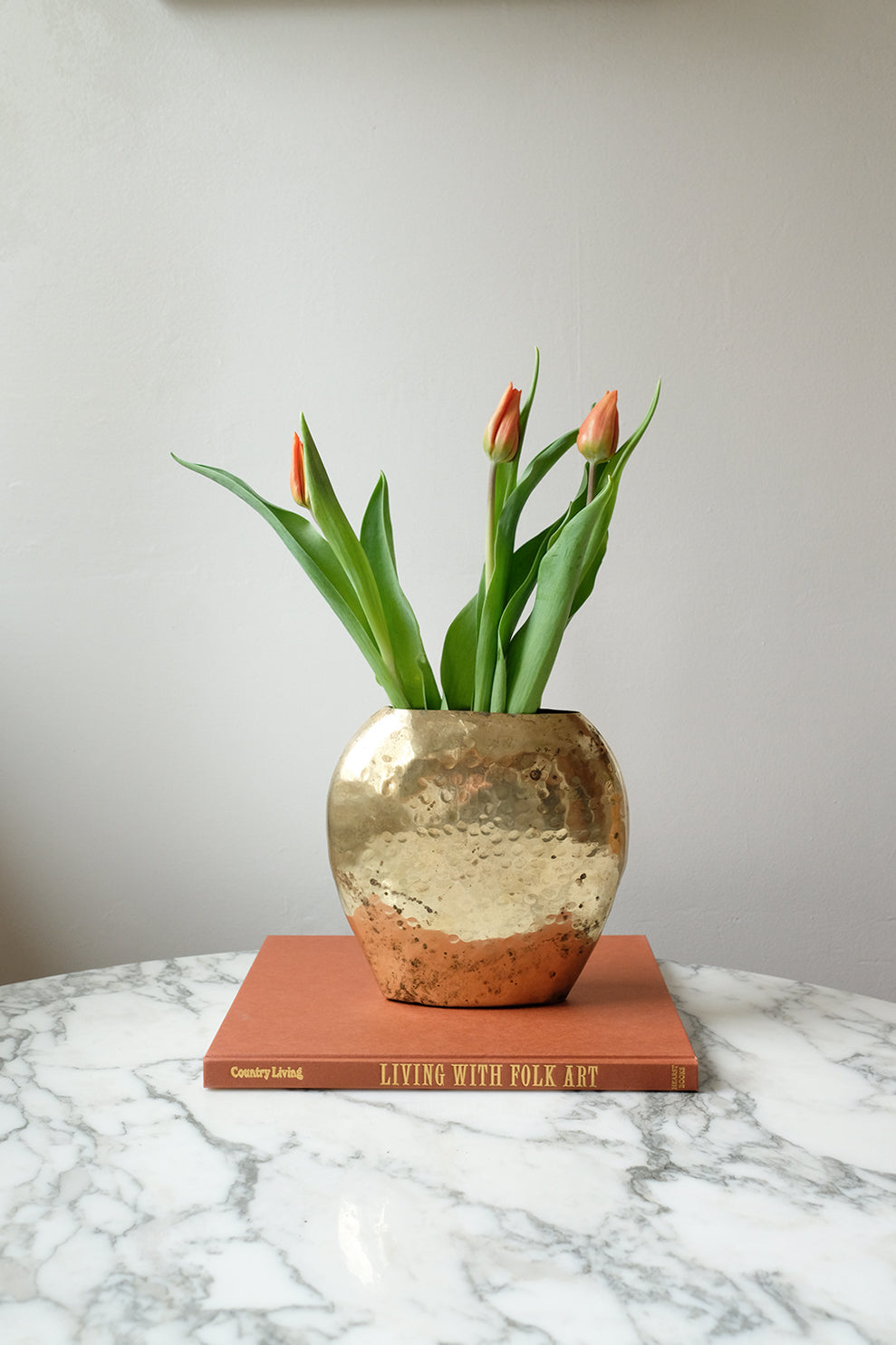brass vase