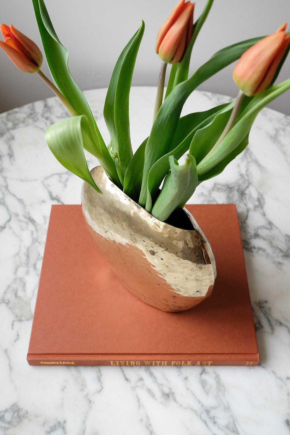 brass vase