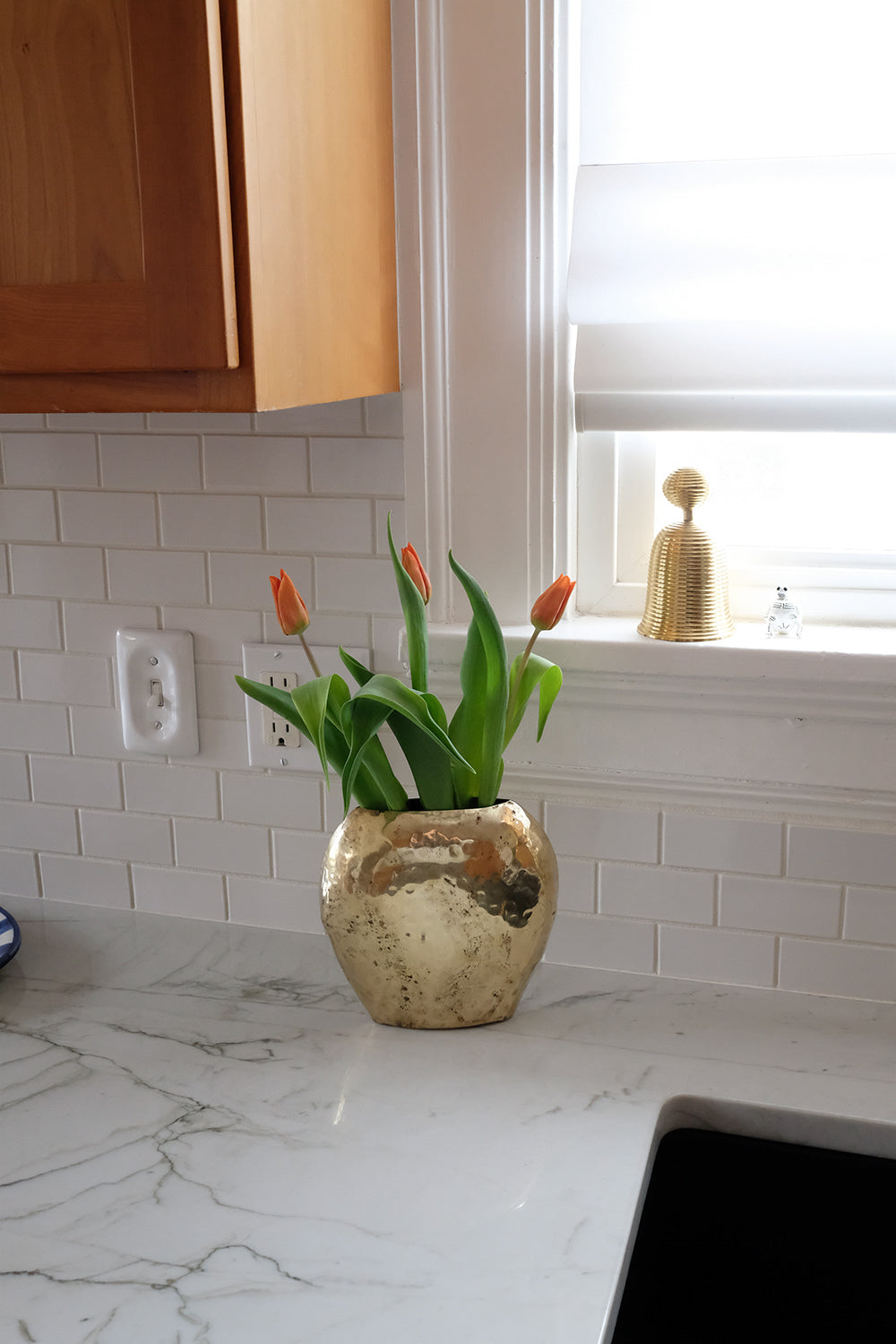brass vase