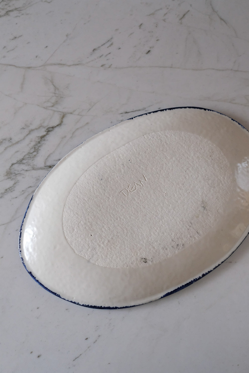 handmade ceramic bunny platter