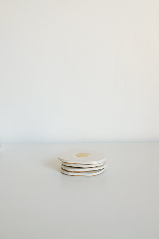 fried egg coasters - set of 4