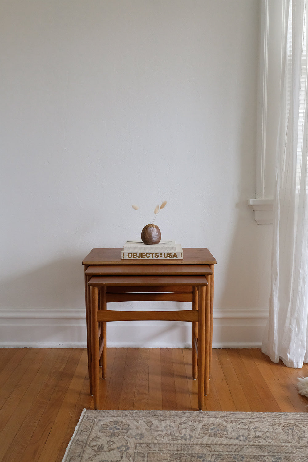 Hans Wegner teak nesting tables