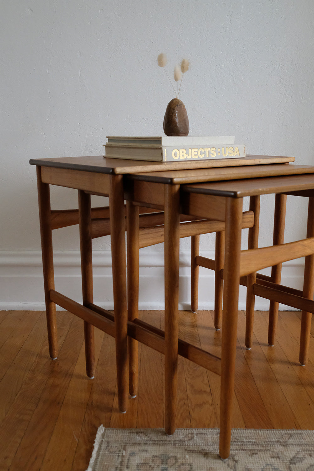 Hans Wegner teak nesting tables