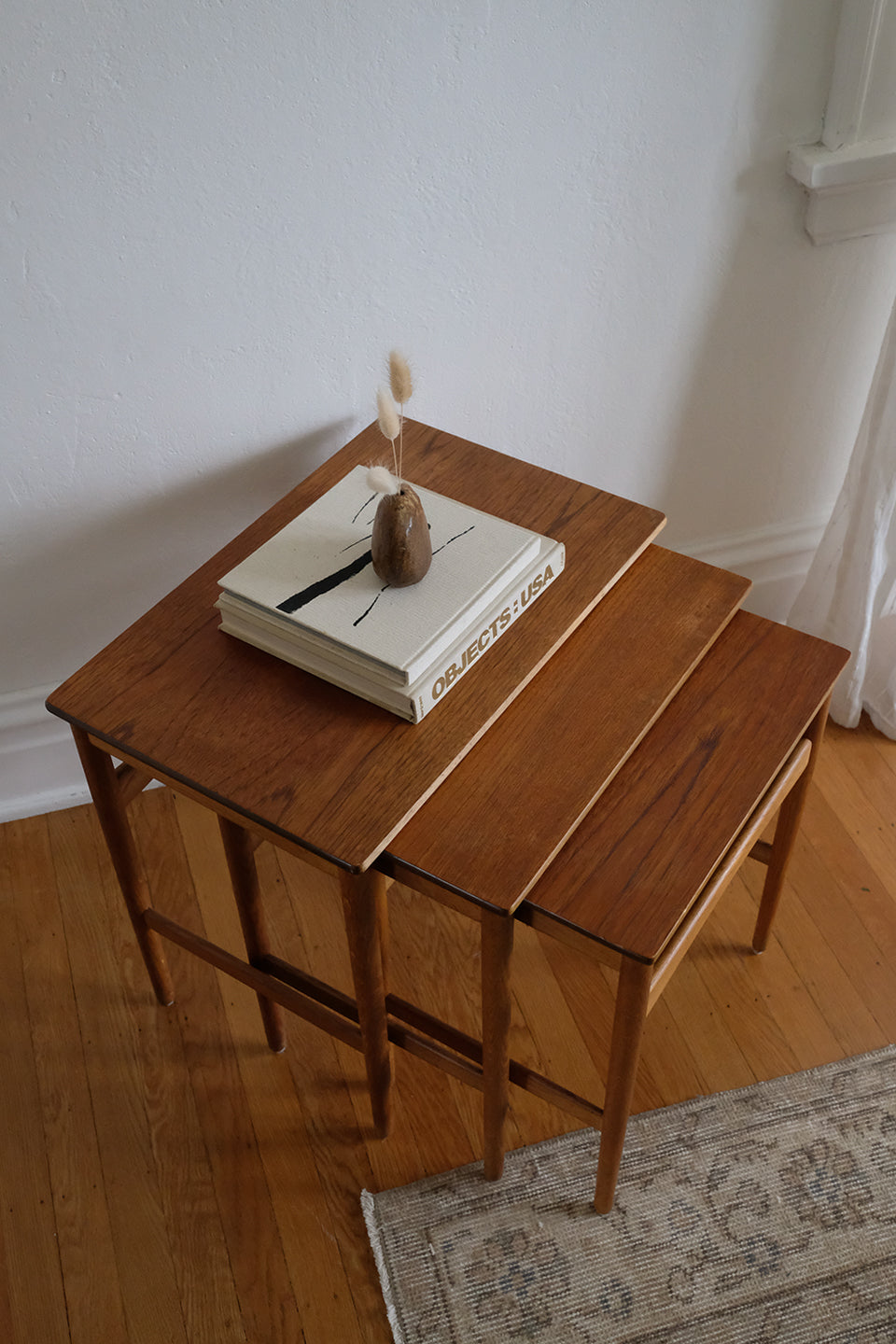 Hans Wegner teak nesting tables