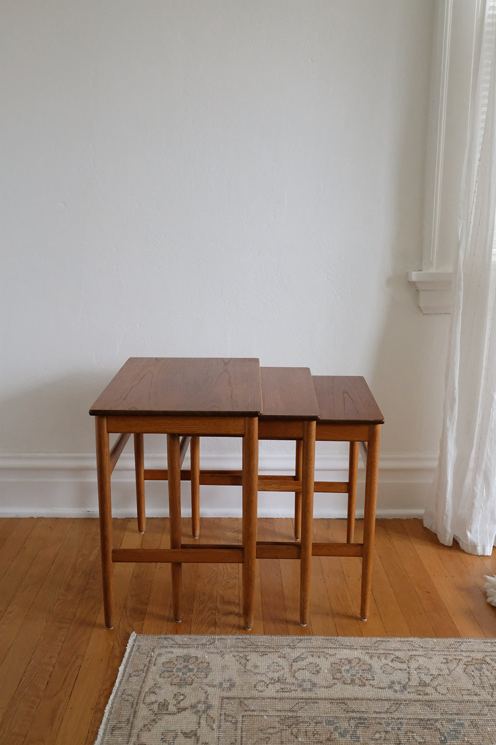Hans Wegner teak nesting tables