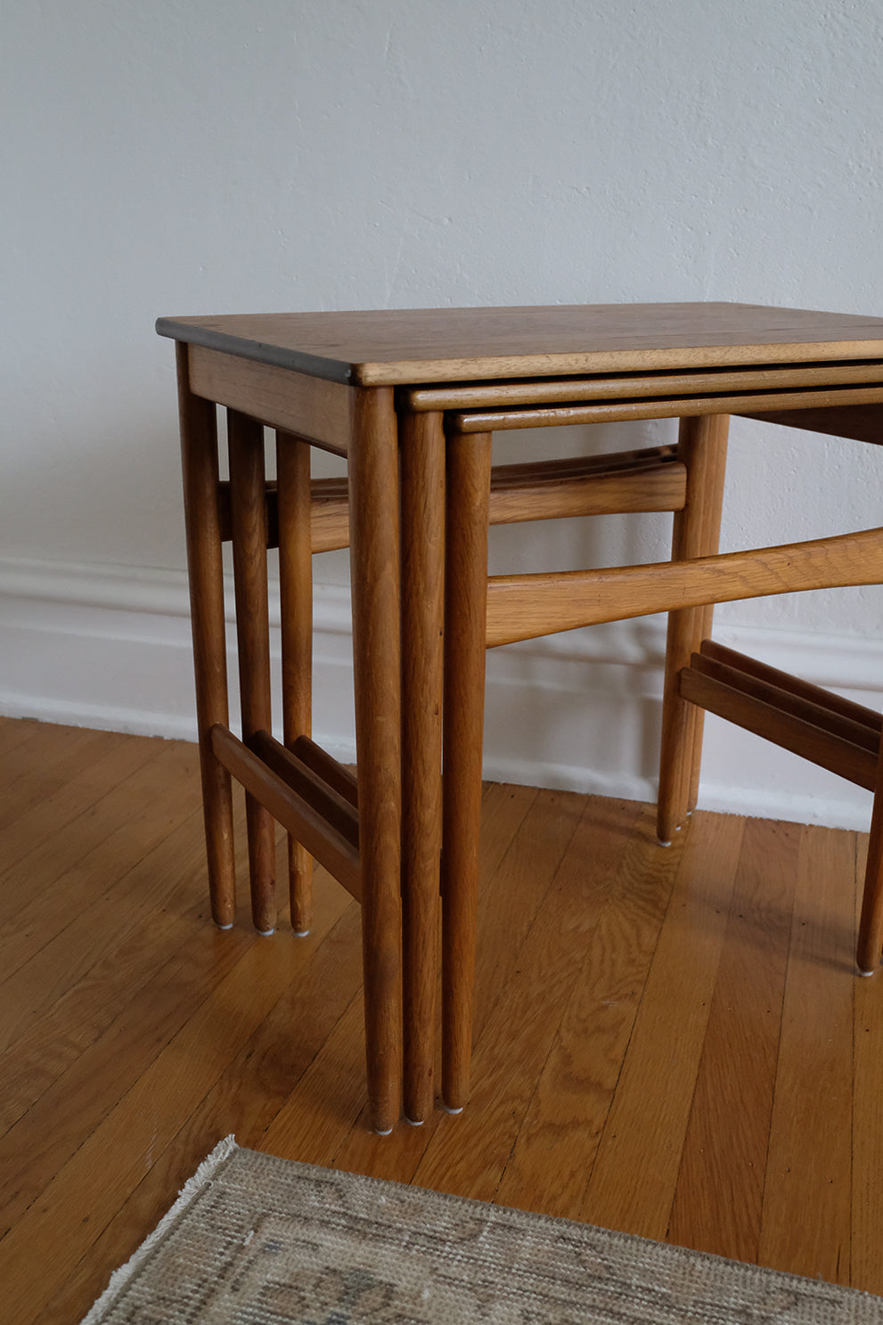 Hans Wegner teak nesting tables