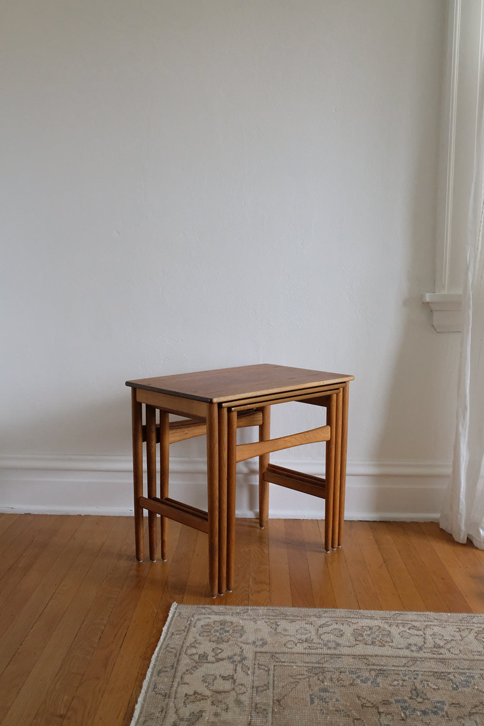 Hans Wegner teak nesting tables