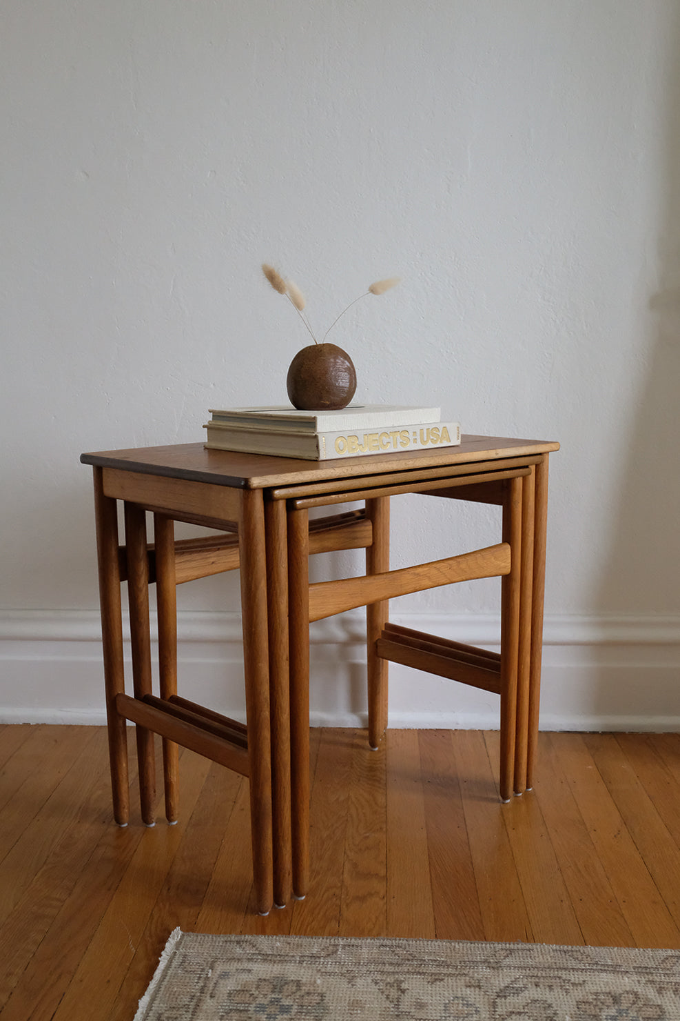 Hans Wegner teak nesting tables