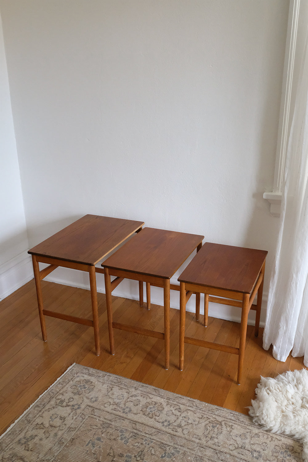 Hans Wegner teak nesting tables