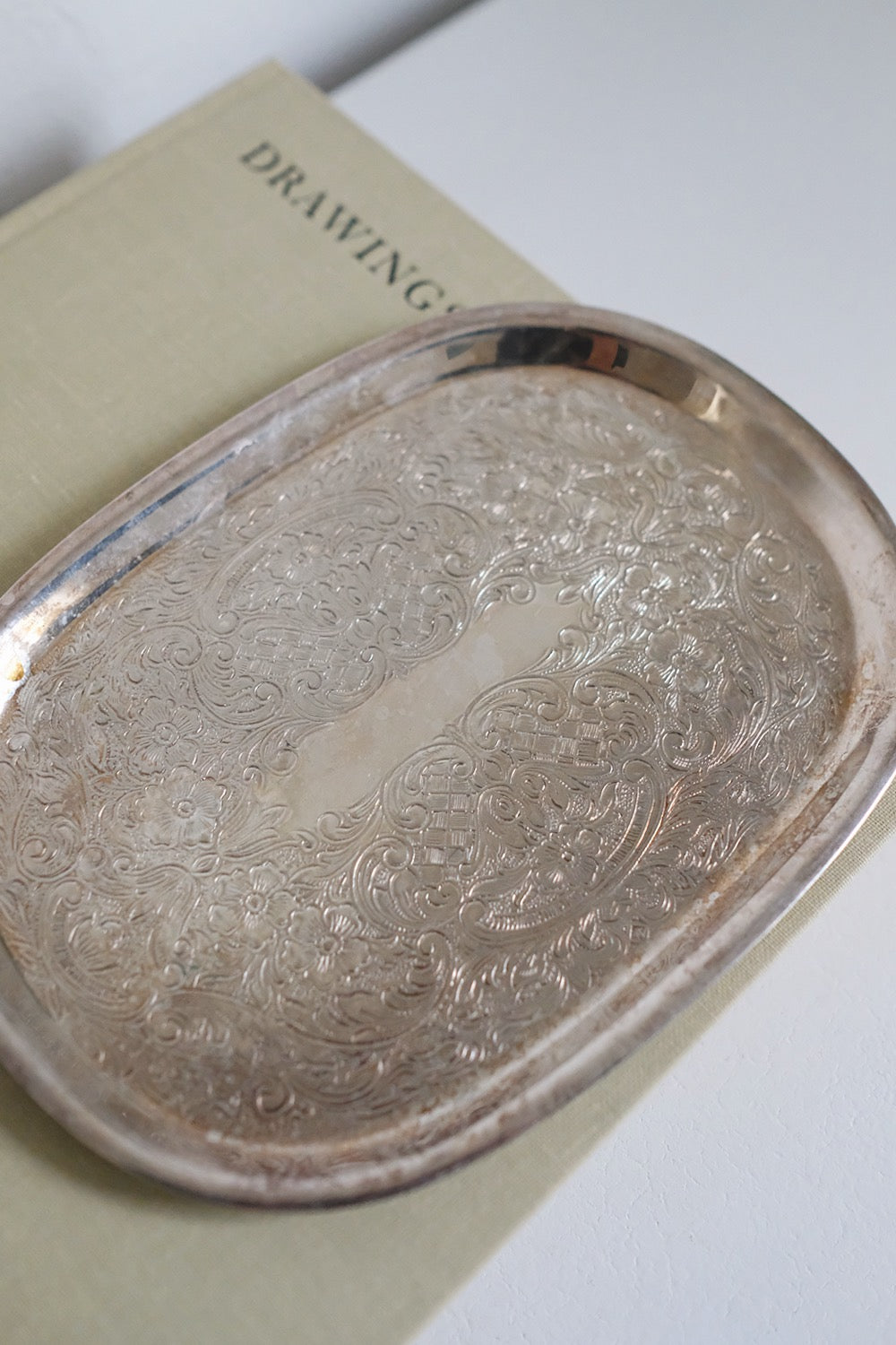 silver plated dish