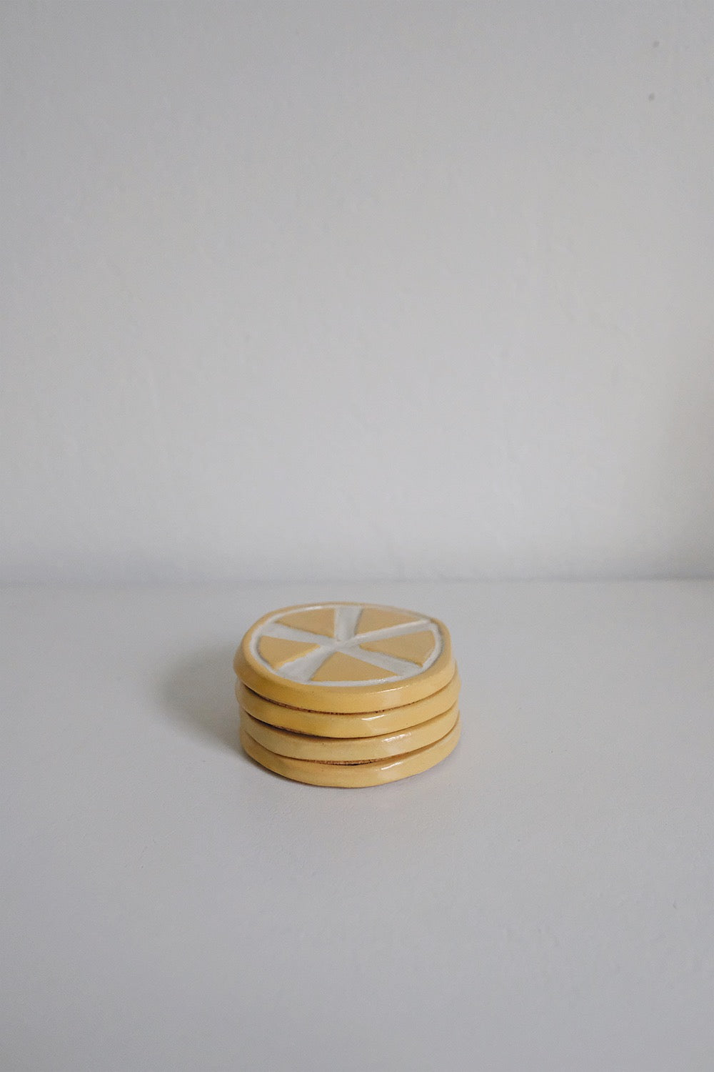 lemon coasters - set of 4