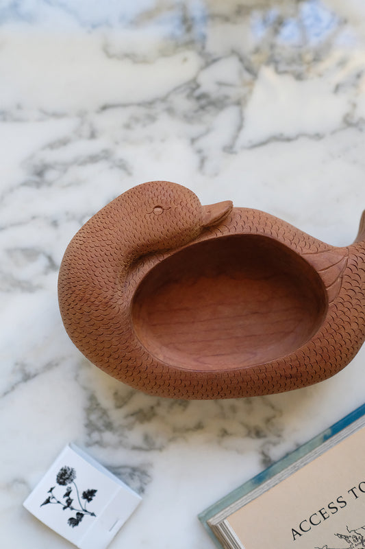 wooden duck dish