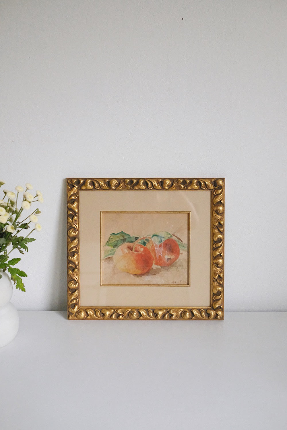 "still life with apples"