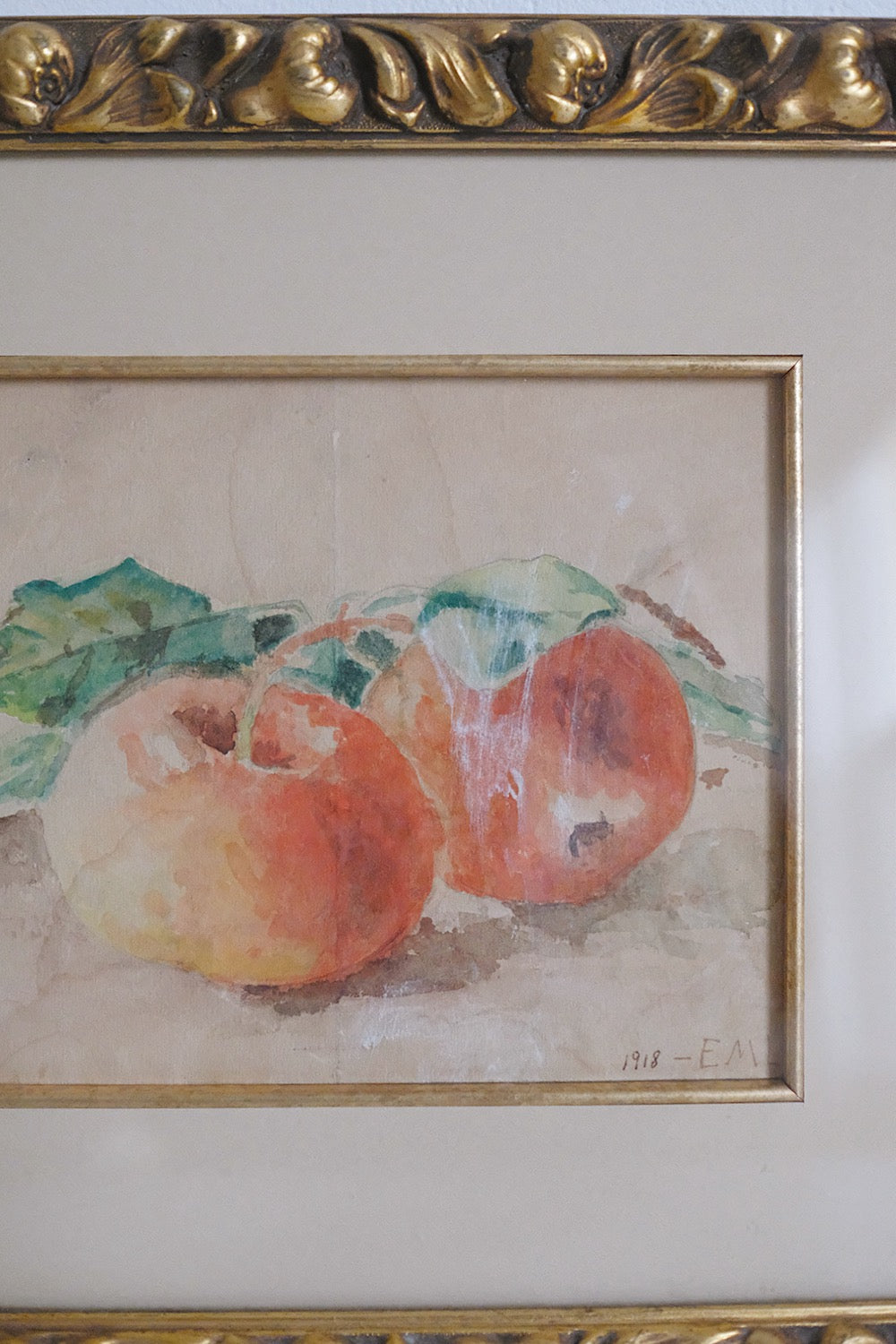 "still life with apples"