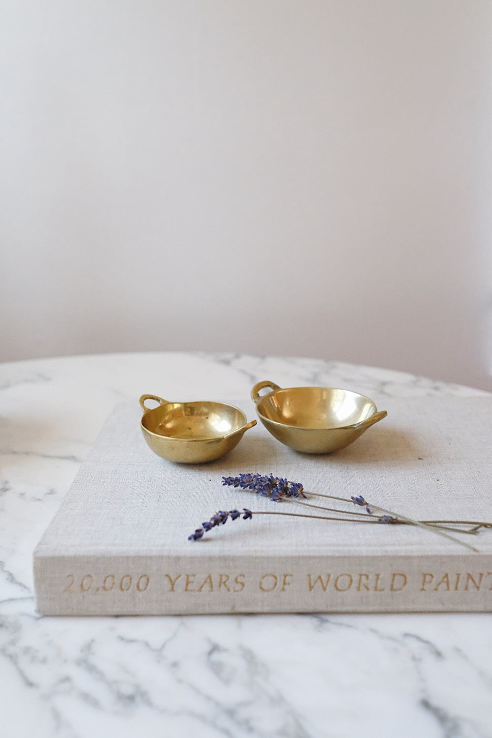 brass singing bowls - set of 2