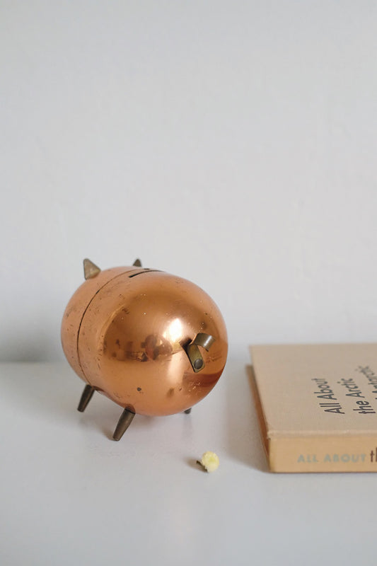 copper piggy bank