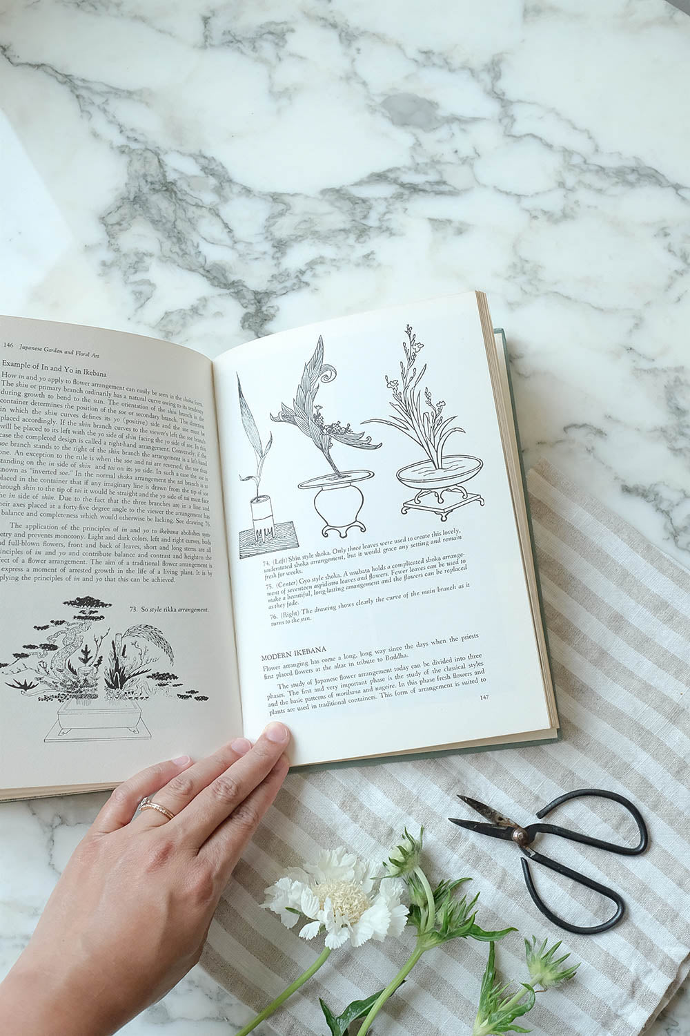 "Japanese Garden and Floral Art" book