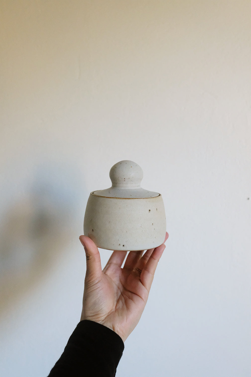 ball lidded jar (blue) #1