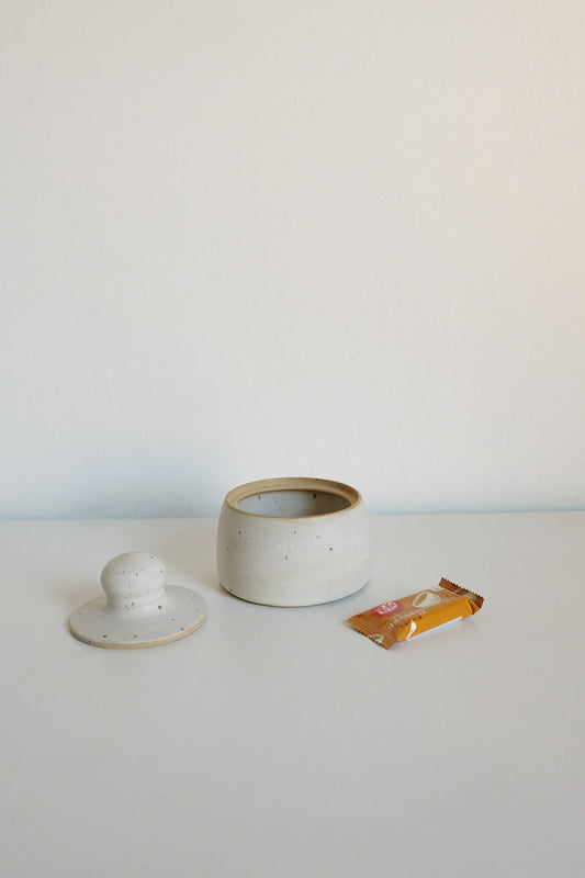 ball lidded jar (white) #2