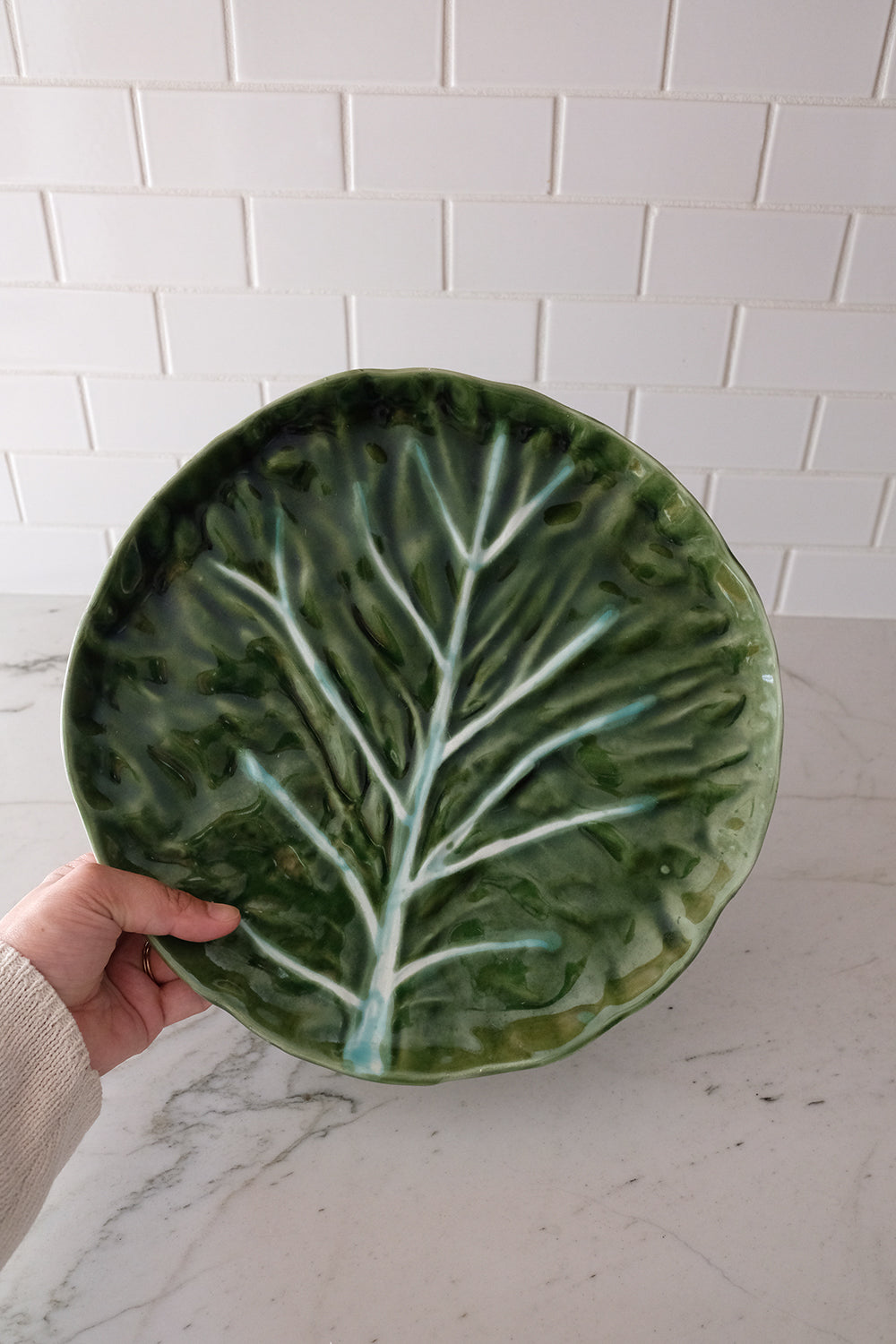 ceramic lettuce dish