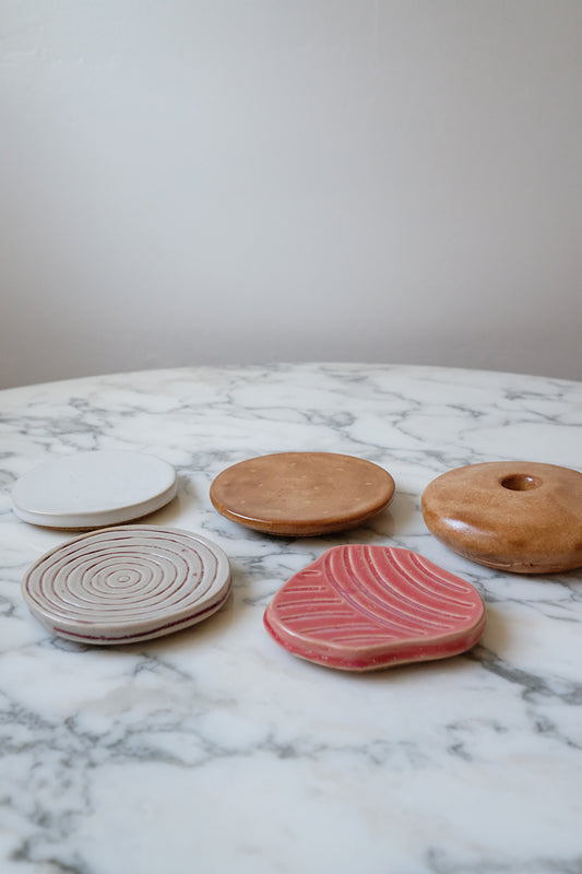 lox bagel coasters - set of 5