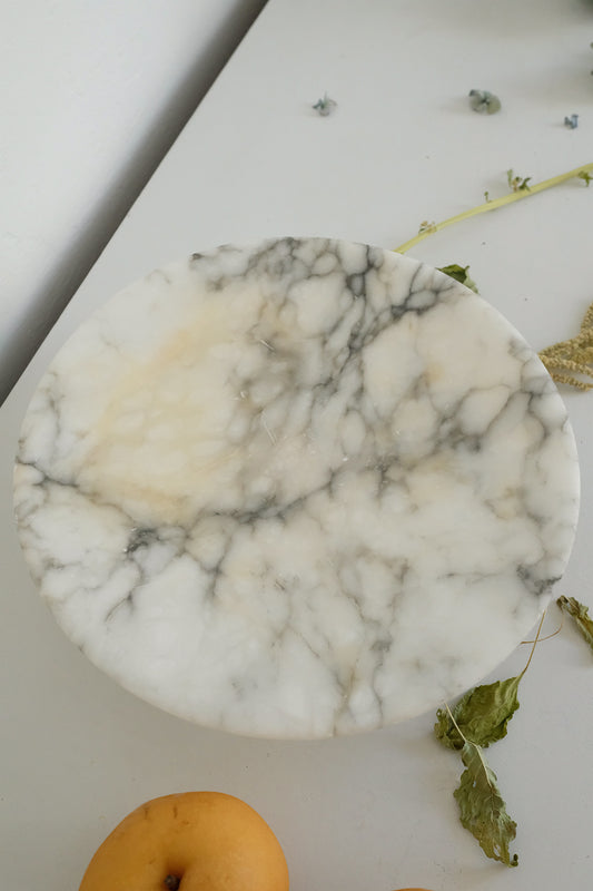 marble pedestal dish