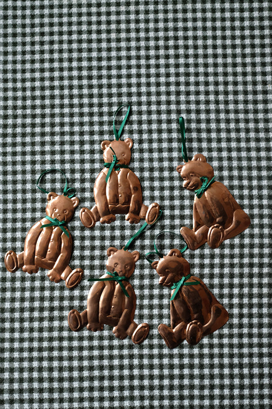 copper bear ornaments