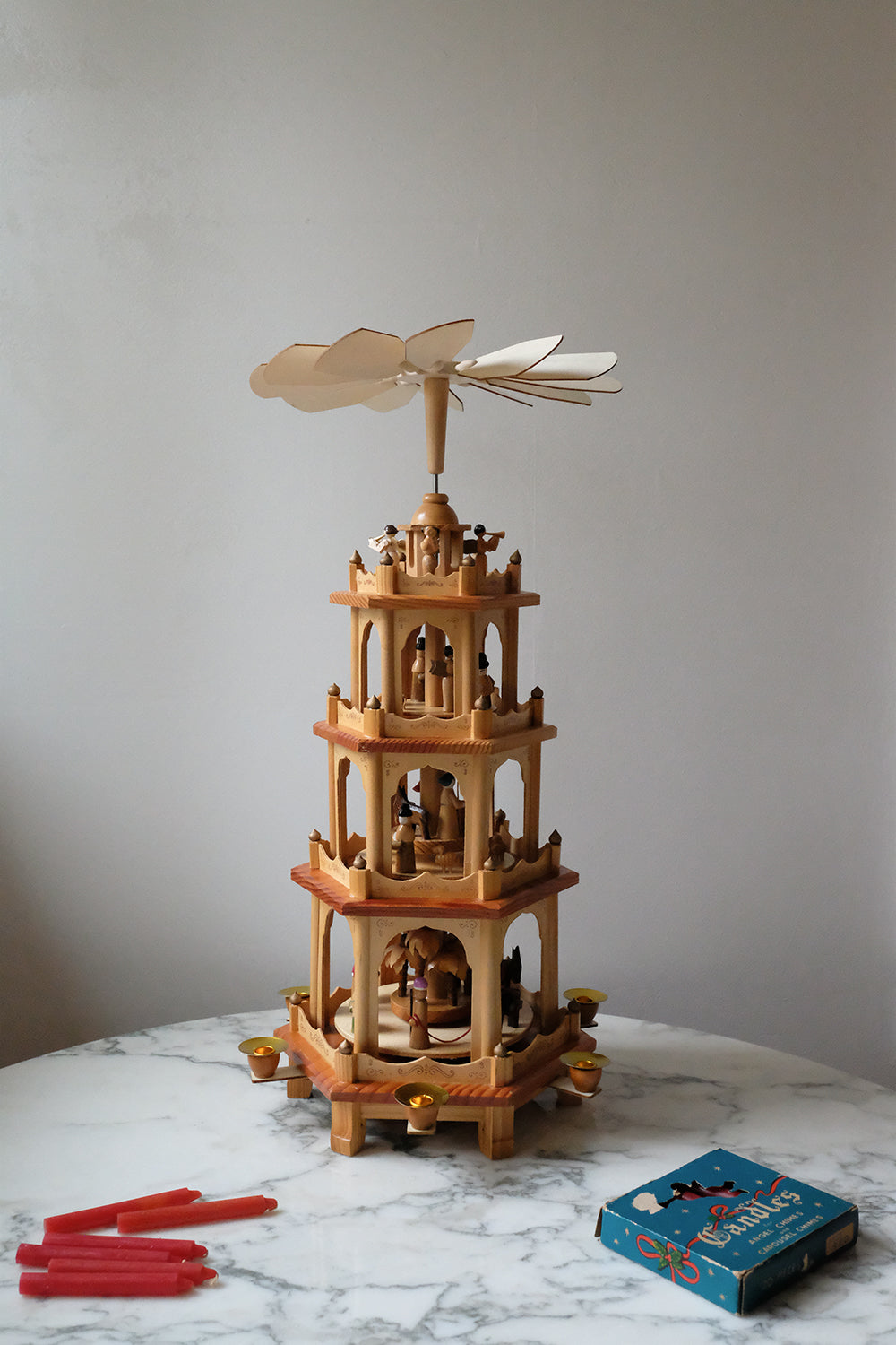 wooden Christmas pyramid