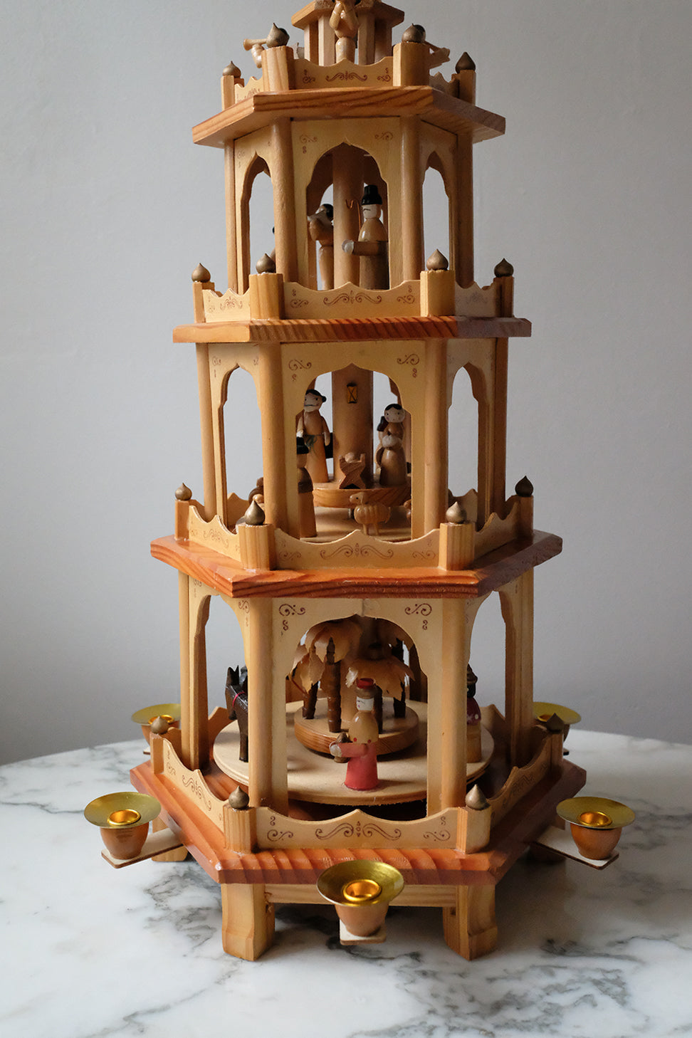 wooden Christmas pyramid